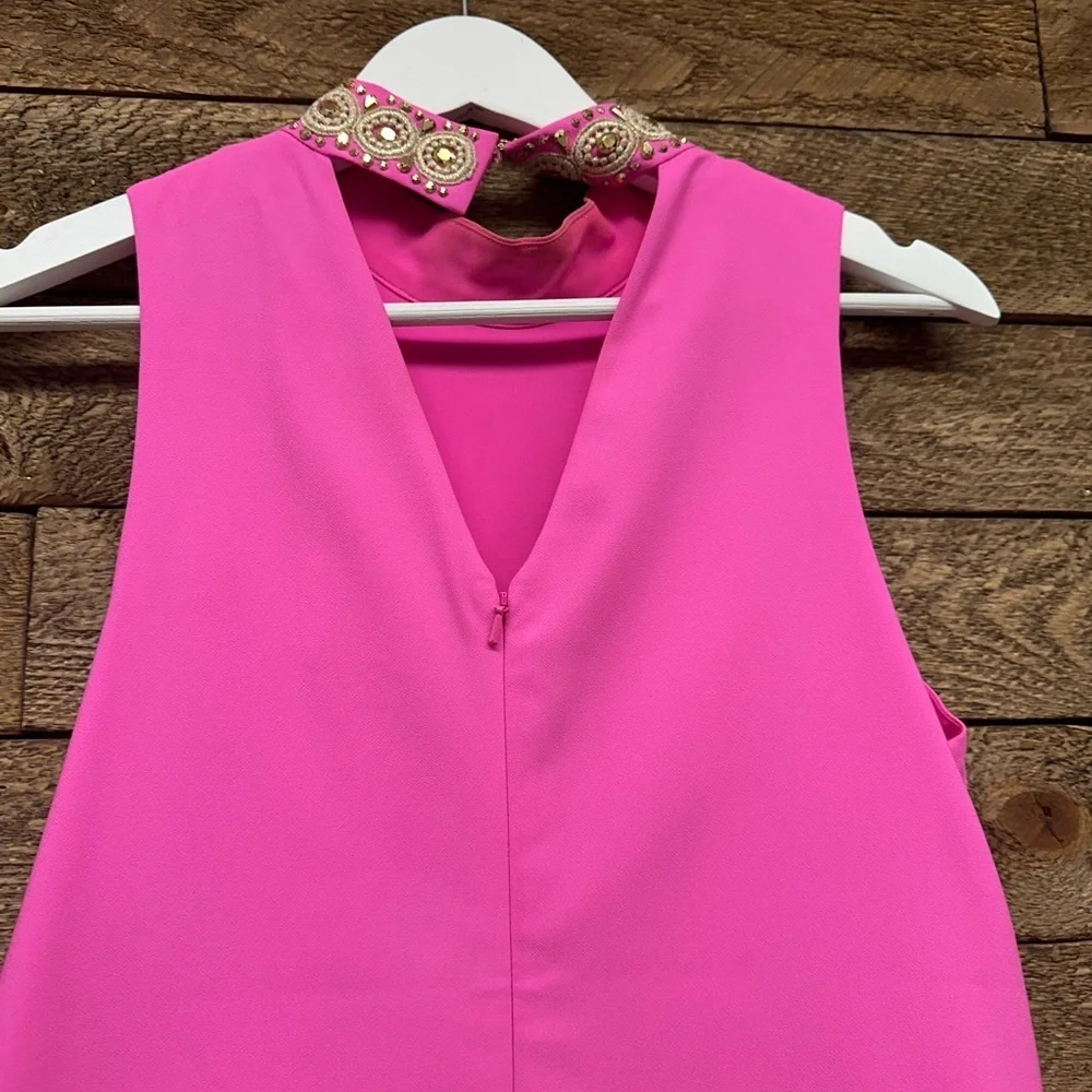 Lilly Pulitzer Hot Pink Embellished Shift Dress | Size 2